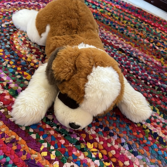 ***SOLD***FAO Schwartz Stuffed Animal 14" Plush - St. Bernard - Picture 2 of 6